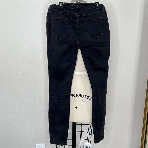 Madewell Black Skinny Skinny Moto Jeans, 27 - Picture 3 of 10